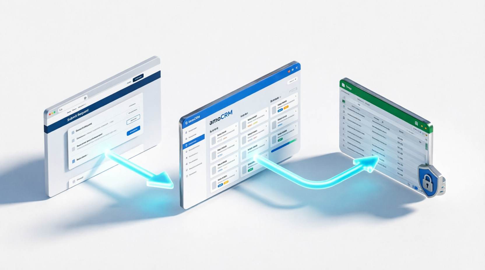 Автоматизация сбора заявок с сайта в amoCRM и Google Sheets (n8n)